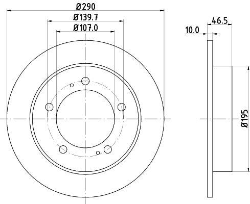 HELLA PAGID Bremžu diski 8DD 355 103-611